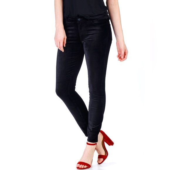 Paige Verdugo Ankle black velvet pants - Picture 2 of 7